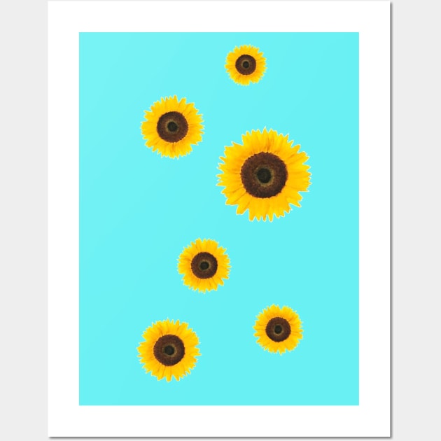 Sunflowers Wall Art by steven pate custom art